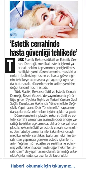 estetik cerrahinde hasta güvenliği tehlikede