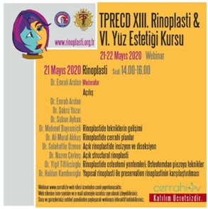TPRECD XIII. Rinoplasti ve VI. Yüz Estetiği Kursu